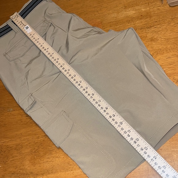 Iron Co. Hybrid Cargo Short with Luggage Belt Tan Color Mens 38 - Picture 13 of 14